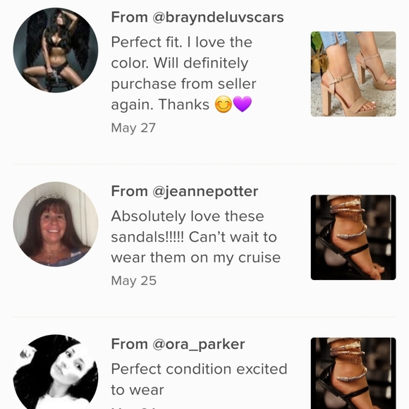 High Heeled Ankle Strap Sandals - Picture 3 of 3